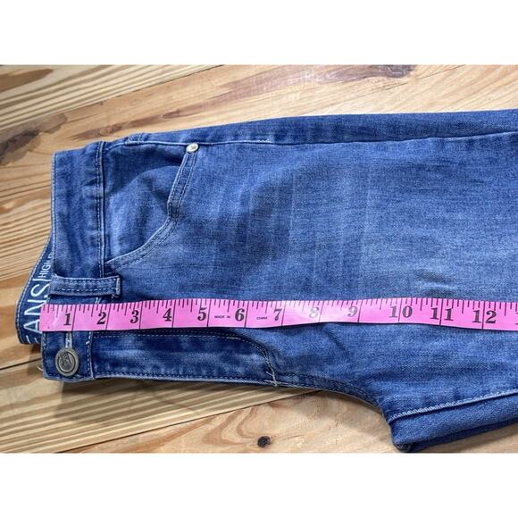 Gogo Jeans USA Juniors Size 9 High Rise Flared Leg Frayed Hem - Picture 8 of 12